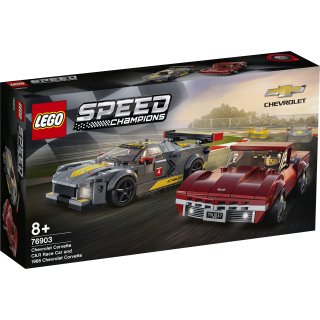 LEGO&reg; Speed Champions 76903 - Chevrolet Corvette C8.R &amp; 1968 Chevrolet Corvette