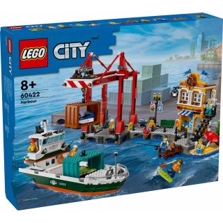 LEGO® City 60422 - Hafen mit Frachtschiff