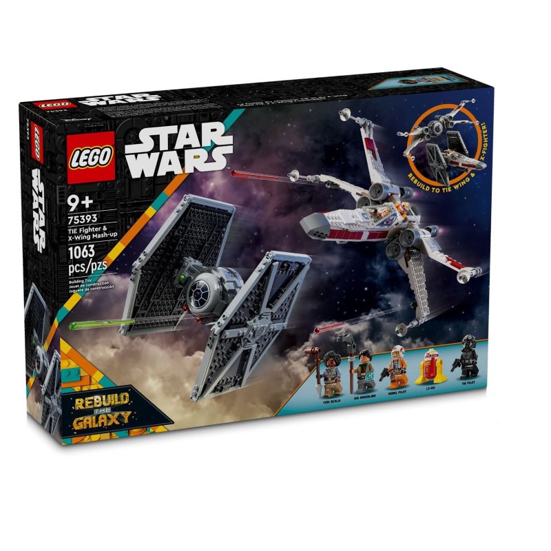 LEGO Star Wars 75393 Mashup Aus TIE Fighter X Wing Lucky Brick