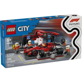 LEGO® City 60443 - F1® Pit Stop & Pit Crew With Ferrari Car