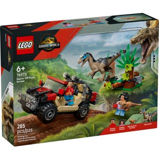 LEGO® Jurassic World 76972 - Raptor: Verfolgungsjagd mit dem Geländewagen