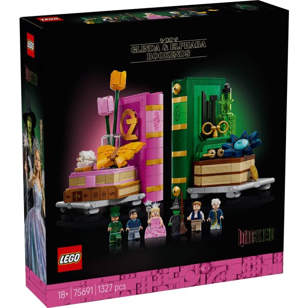 LEGO® Wicked 75691 - Glinda und Elphaba Bücherstützen