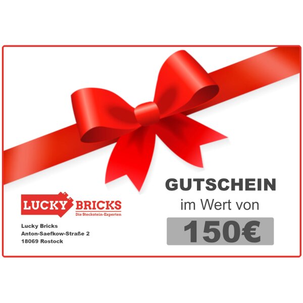 Lucky Bricks Gutschein 150,- €