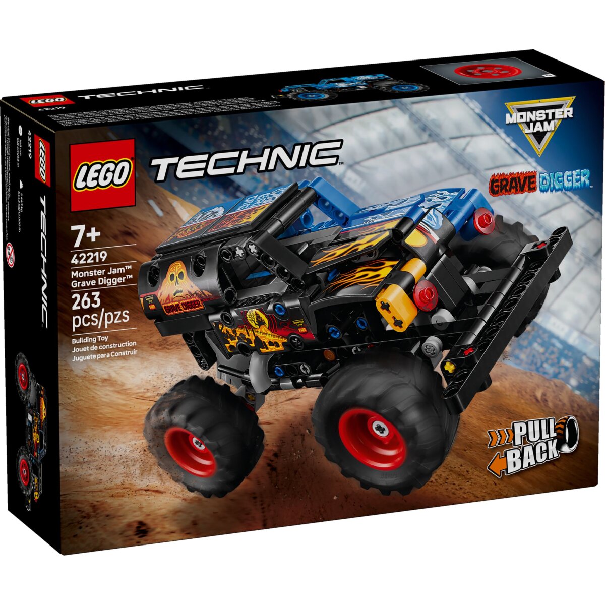 LEGO® Technic - 42219 Monster Jam™ Grave Digger™ Feuer und Eis - Luck