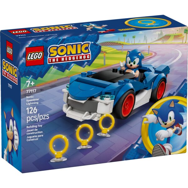 LEGO® Sonic the Hedgehog 77117 - Sonics Sportwagen: Speed Star Lightning