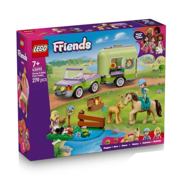 LEGO® Friends 42695 - Pferd und Fohlen mit Pferdeanhänger