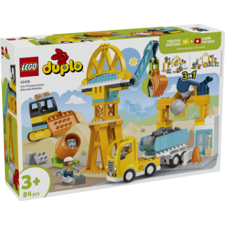 LEGO® DUPLO 10476 - Baustelle mit Baufahrzeugen – 3-in-1-Set