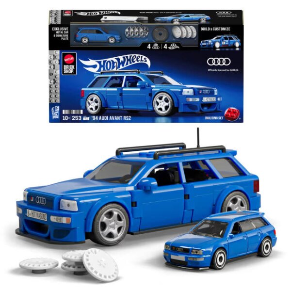 MATTEL Brick Shop - Hot Wheels Audi Avant RS2 Bauset