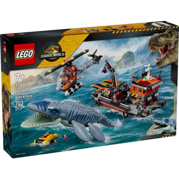 LEGO® Jurassic World 77983 - Mosasaurier-Angriff auf das Boot