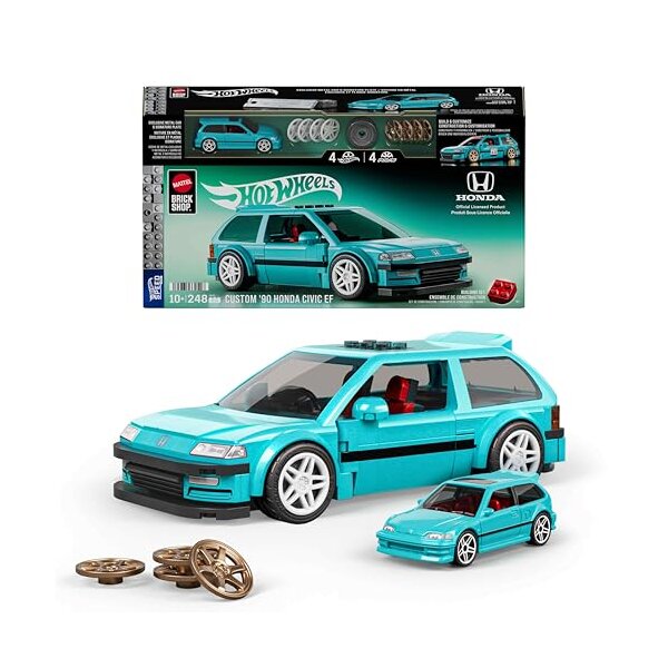 MATTEL Brick Shop - Hot Wheels  Custom ’90 Honda Civic Ef Bauset
