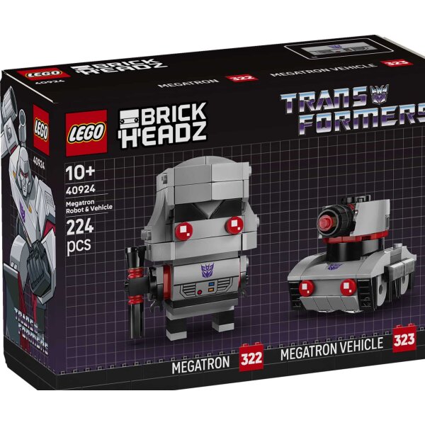 LEGO® Brickheadz 40924 - Megatron: Roboter und Fahrzeug