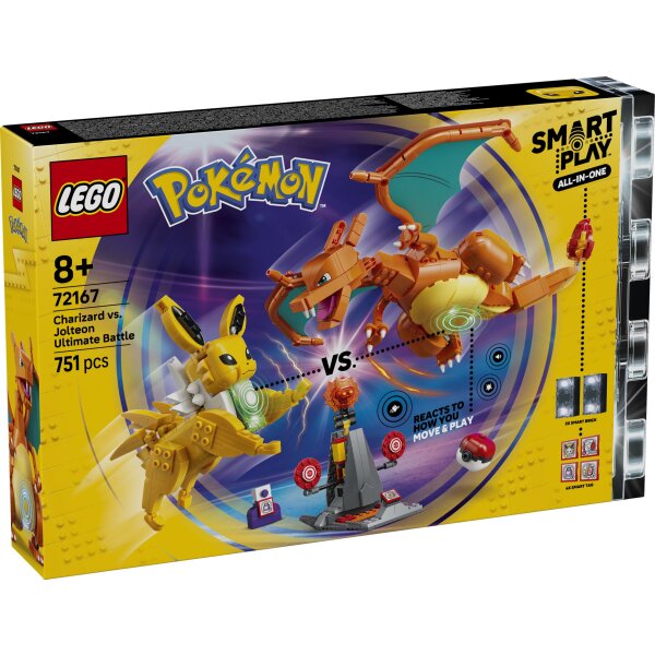 LEGO® Pokémon 72167 - SMART Play™: Ultimativer Showdown zwischen Glurak und Blitza