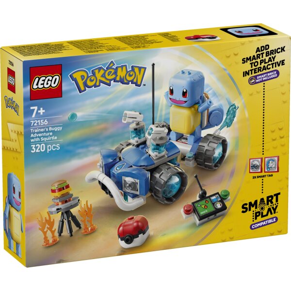 LEGO® Pokémon 72156 - SMART Play™: Trainer-Buggyabenteuer mit Schiggy