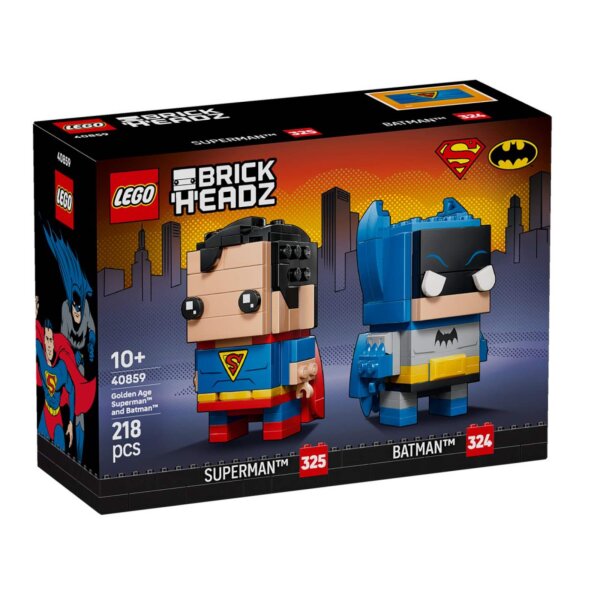 LEGO® Brickheadz 40859 - Superman™ und Batman™: Figuren aus dem Golden Age